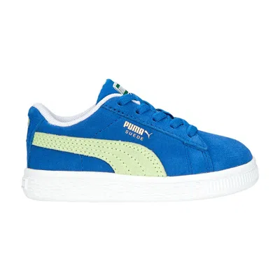 Pre-owned Puma Suede Classic 21 Infant 'victoria Blue Fast Yellow' | Infant Size 4