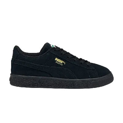 Pre-owned Puma Suede Classic 21 Jr 'black'