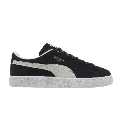 Pre-owned Puma Suede Classic 21 Jr 'black White'