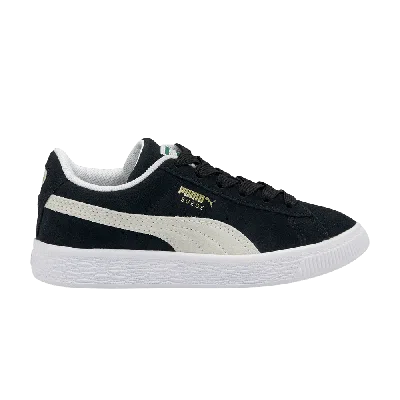 Pre-owned Puma Suede Classic 21 Jr 'black White'