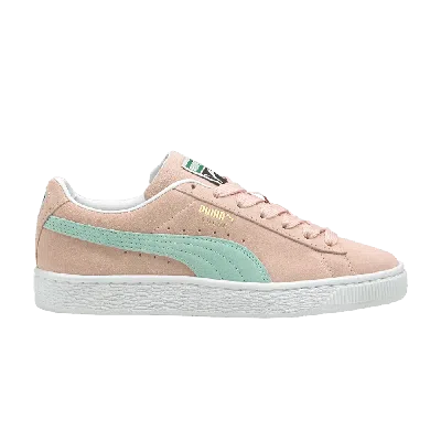 Pre-owned Puma Suede Classic 21 Jr 'lotus Eggshell Blue' In Pink