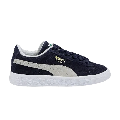 Pre-owned Puma Suede Classic 21 Jr 'peacoat' In Blue