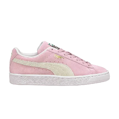 Pre-owned Puma Suede Classic 21 Jr 'pink Lady White'
