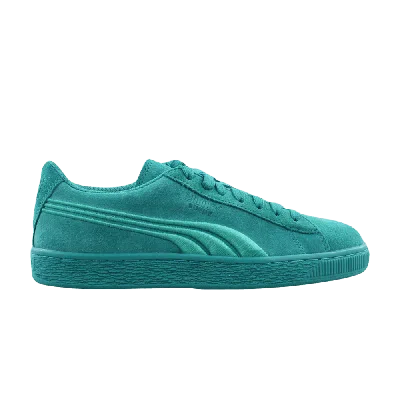Pre-owned Puma Suede Classic Badge Jr In Green
