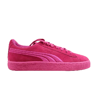 Pre-owned Puma Suede Classic Badge Jr 'shocking Pink'