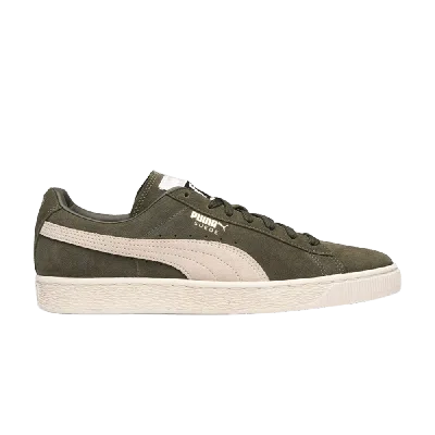 Pre-owned Puma Suede Classic In Green