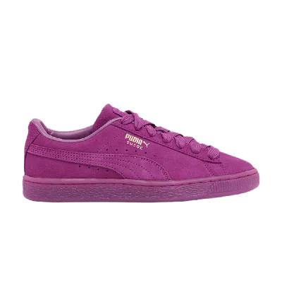 Pre-owned Puma Suede Classic Jr 'mono Gold - Byzantium' In Purple