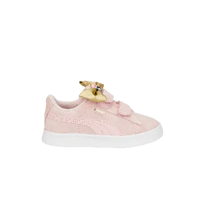 Pre-owned Puma Suede Classic Light Flex V Little Kid 'bow - Almond Blossom' In Pink