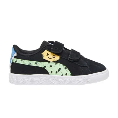 Pre-owned Puma Suede Classic Little Kid 'mix Match - Black Spring Fern' | Kid's Size 2