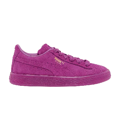 Pre-owned Puma Suede Classic Little Kid 'mono Gold - Byzantium' In Purple