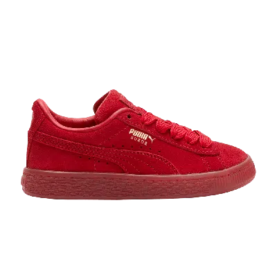 Pre-owned Puma Suede Classic Little Kid 'mono Gold - Red'