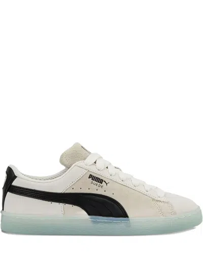 Puma Suede Classic Mist "white/black/light Blue" Sneakers