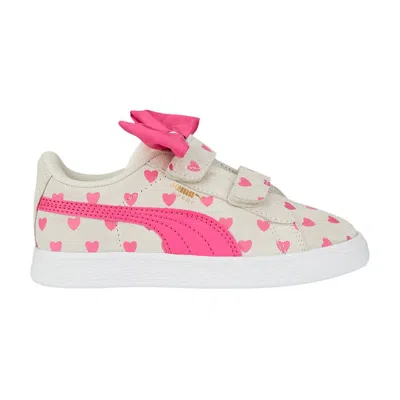 Pre-owned Puma Suede Classic Re-bow Little Kid 'hearts - Pristine' | Cream | Kid's Size 3