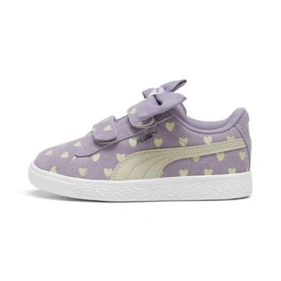 Puma Suede Classic Re-bow Little Kids' Shoes In Pale Plum-desert Dust