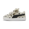 Puma Suede Classic Re-bow V Toddler's Shoes In Alpine Snow- Black