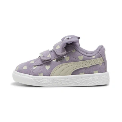 Puma Babies' Suede Classic Re-bow V Toddler's Shoes In Pale Plum-desert Dust
