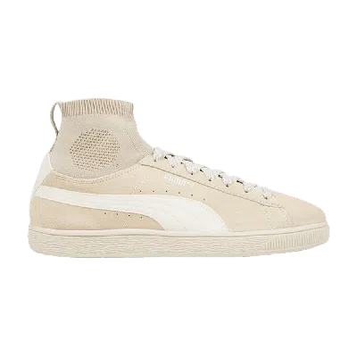 Pre-owned Puma Suede Classic Sock In Brown