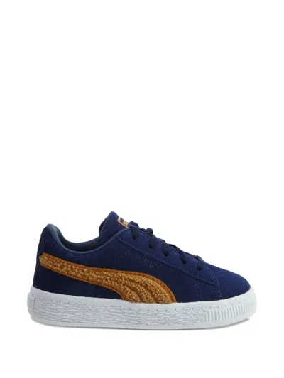 Puma Babies' Suede Classic Terry Sneakers In Blue