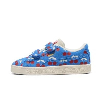 Puma Suede Classic Xxi Bebe De Pino Little Kids' Sneakers In Frosted Ivory-ignite Blue