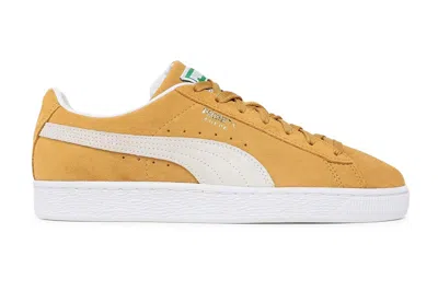 Pre-owned Puma Suede Classic Xxi Honey Mustard  White In Honey Mustard/ White
