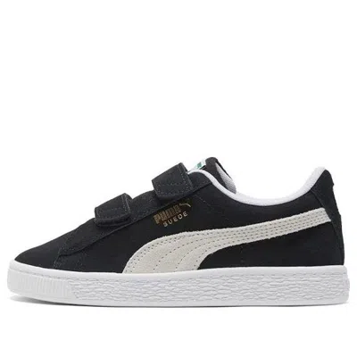 Puma Suede Classic Xxi (middle Kids) Casual Shoes White/black