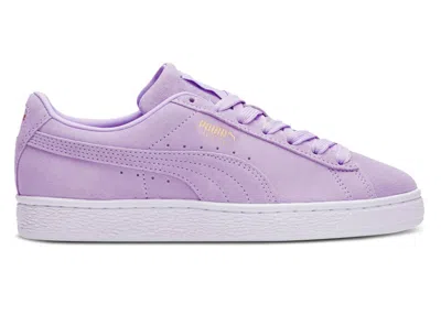Pre-owned Puma Suede Classic Xxi (women's) Sneakers In Light Lavender/gold