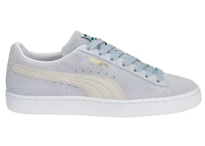 Pre-owned Puma Suede Classic Xxi (women's) Sneakers In Platinum Gray/pristine/ White
