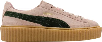 Pre-owned Puma Suede Creeper Rihanna Fenty Dirty Rose (women's) Sneakers In Pink/black/oatmeal