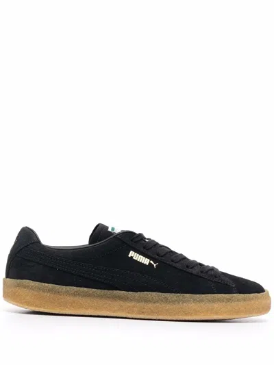 Puma Suede Crepe "black" Sneakers In Black Black