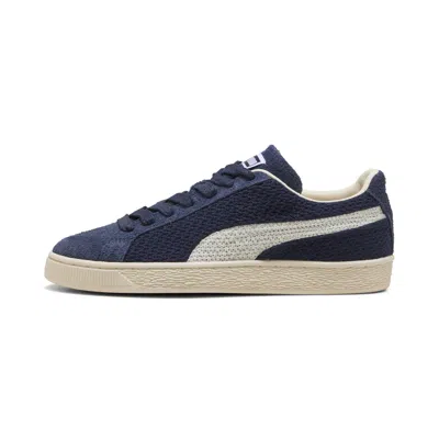 Puma Suede Crochet Sneakers In Blue