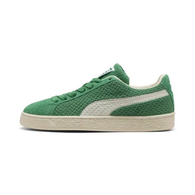 Puma Suede Crochet Sneakers In Green