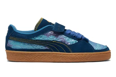 Pre-owned Puma Suede Dazed And Confused In Persian Blue/clyde Royal/blissful Blue