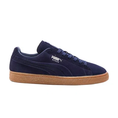 Pre-owned Puma Suede Emboss 'peacoat Gum' | Blue | Men's Size 10.5