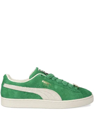 Puma Suede Fat Lace Sneakers In Green