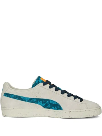 Puma Suede Gentle Jungle Sneakers In White