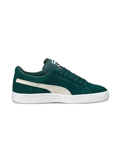 Puma Kids' Suede Gs "green/white" Sneakers