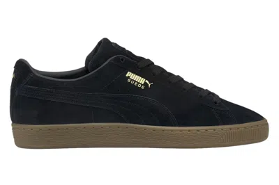 Pre-owned Puma Suede Gum Black Gum In Black/gum