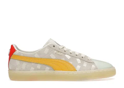 Pre-owned Puma Suede Haribo (women's) Sneakers In Whisper White/mimosa