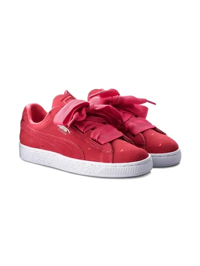 Puma Kids' Suede Heart Gs "valentine In Pink