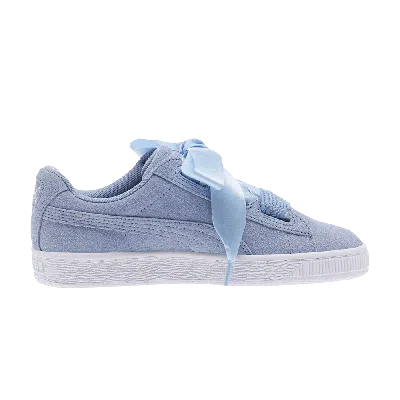 Pre-owned Puma Suede Heart Jr. 'lavender' In Purple