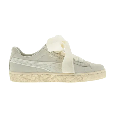 Pre-owned Puma Suede Heart Jr 'velvet Pack - Birch' In Cream