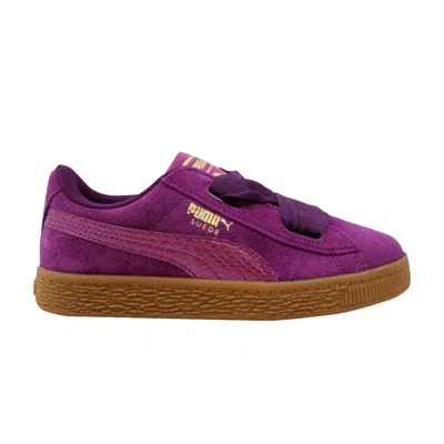 Pre-owned Puma Suede Heart Snake Jr 'dark Purple' | Kid's Size 10.5