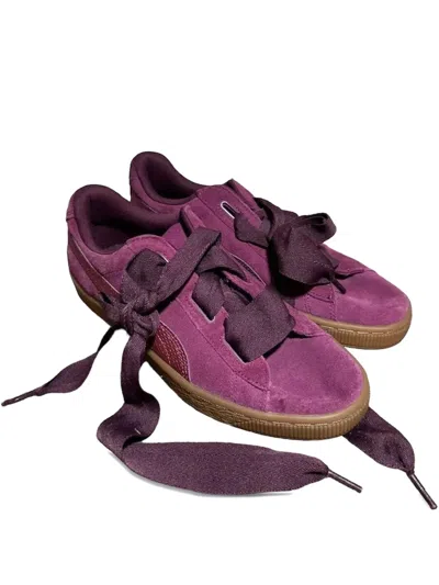 Puma Suede Heart Snk "dark Purple" Sneakers