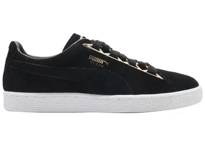 Pre-owned Puma Suede Jewel Metallic (women's) Sneakers In  Black