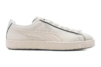 Pre-owned Puma Suede Laams Blank Canvas In Alpine Snow/ White