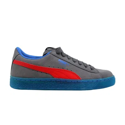 Pre-owned Puma Suede Lfs Iced Jr 'steel Grey Red' | Kid's Size 4 In Gray