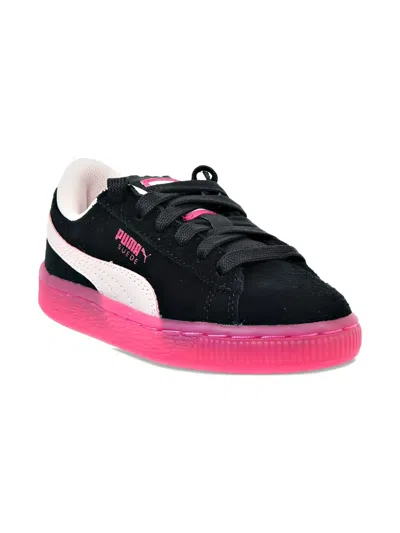 Puma Kids' Suede Lfs Iced Sneakers In Black