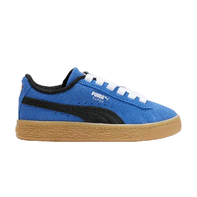 Pre-owned Puma Suede Little Kid 'gen' In Blue