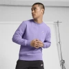 Puma Suede Logo Men's Crew Neck Sweatshirt In Lavender Alert