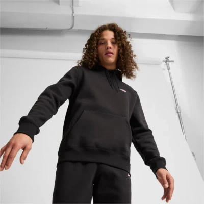 Puma Suede Logo Men's Hoodie In Black
